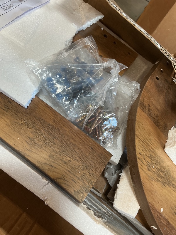 Photo 1 of **MAJOR DAMAGED**PARTS ONLY**LITTLE TREE 70.9-Inch Extra Long Narrow Console Table, 2-Tier Brown Wooden Sofa Table for Living Room, Large Hallway Foyer Table with Heavy Duty U-Shaped Pedestal