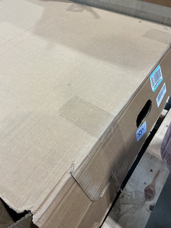 Photo 1 of ** scrapes/dirt from transport**Keter 150 Gallon Resin Large Deck Box Organization and Storage Box for Patio, Outdoor Cushions, Garden Tools, Brown