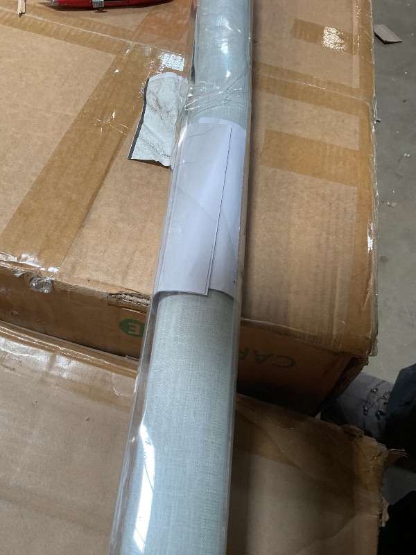 Photo 1 of ** bend damage**NUTRO CHILL Window Blinds, Blackout Blinds with Thermal Insulated, UV Protection Linen Window Shades for Home, Door, Kitchen, Bathroom (58" W x 68" L, Light Grey)