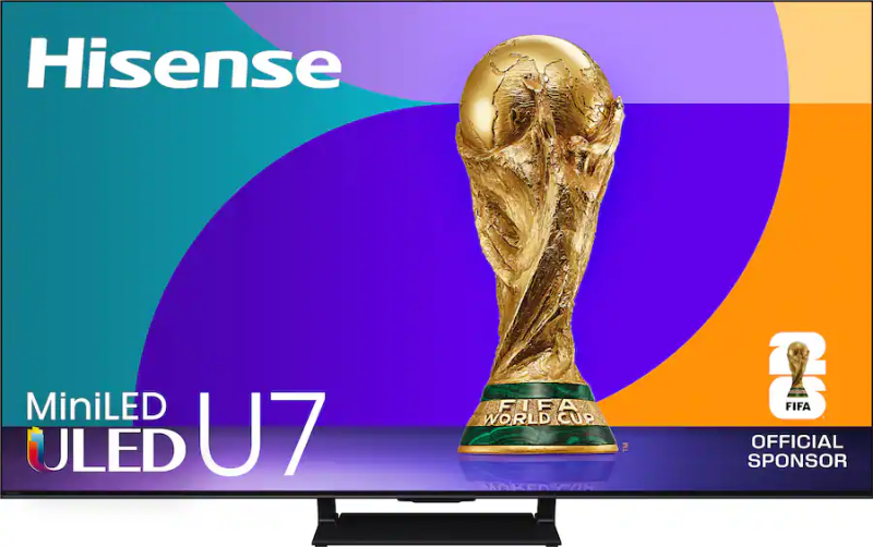 Photo 1 of ** DIRT AND SCRATCHES FROM TRANSPORT**HISENSE - 85" CLASS U7 SERIES MINILED QLED UHD 4K HDR SMART GOOGLE TV (2025)