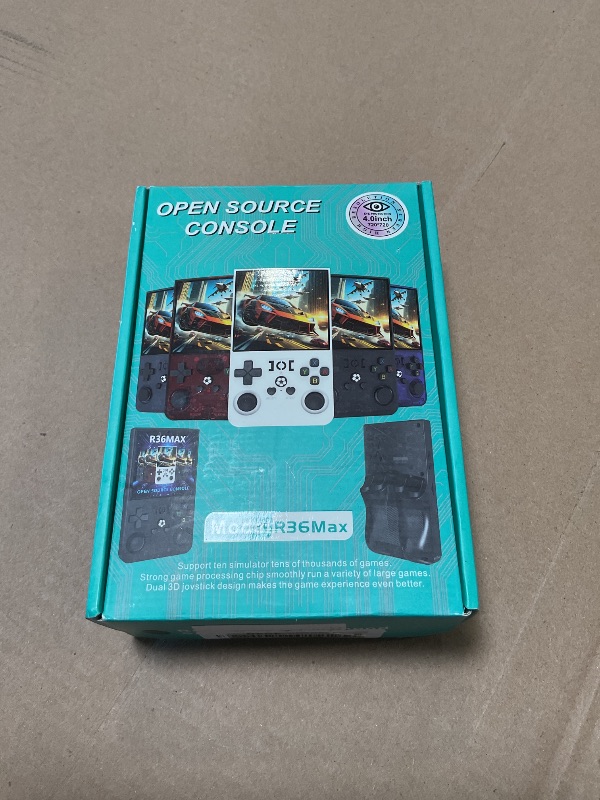 Photo 1 of ***PARTS ONLY***NON FUNCTIONAL***R36MAX Handheld Game Console 64GB TF Card Portable Video Gaming Console, Black