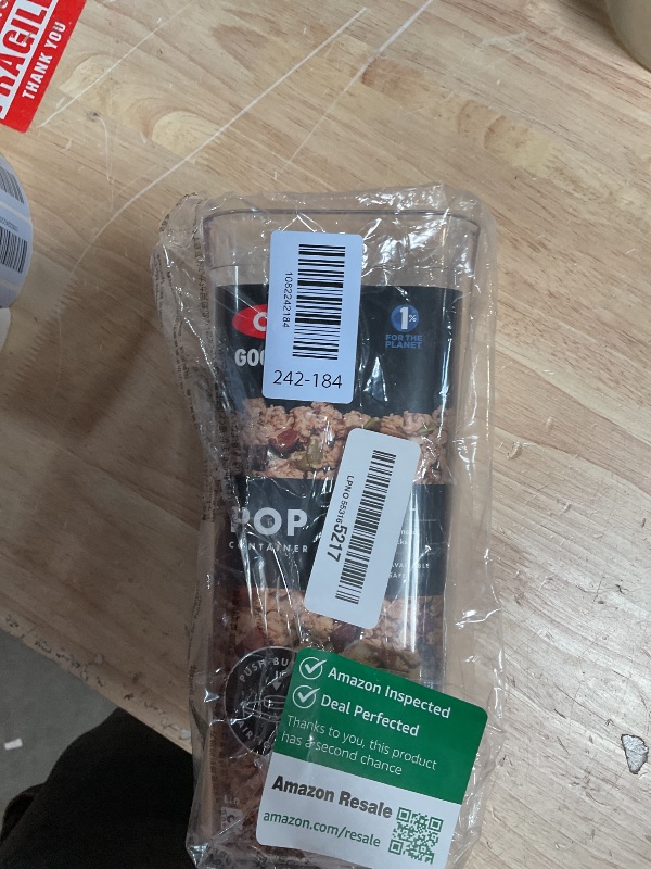 Photo 1 of ***MISSING LID***OXO Good Grips POP Container - Airtight Food Storage - Small Square Medium 1.7 Qt Ideal for granola, dried beans and snacks