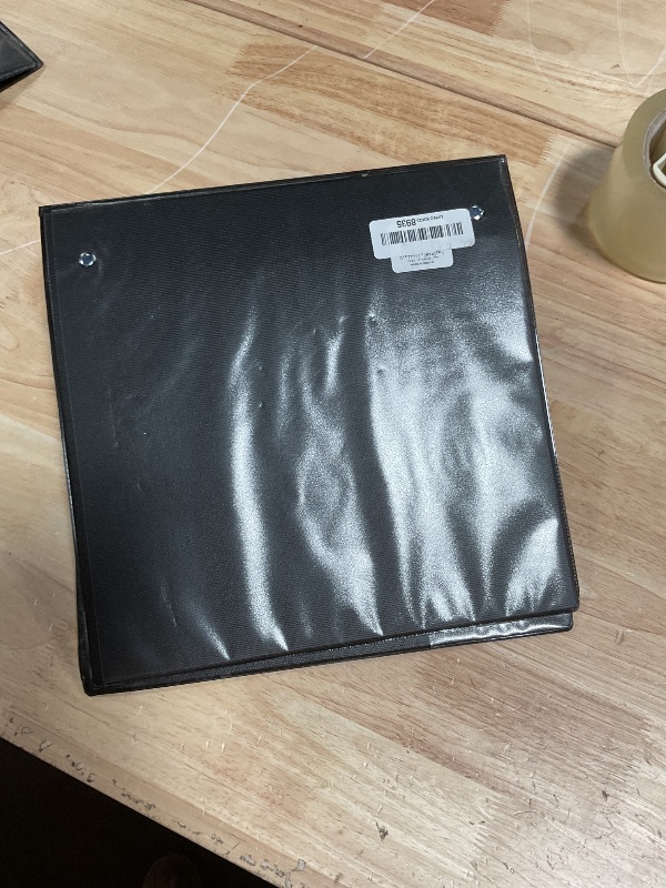 Photo 1 of **HAS A LARGE DENT** Avery Standard View 3 Ring Binder, 3" Round Rings, 460-Sheet Capacity, 3.5 Inch Wide Spine, 1 Black Binder, Ideal for Lightweight Organization and Occasional Referencing (05740)