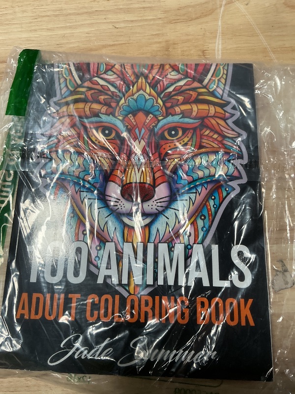 Photo 1 of 100 Animals: An Adult Coloring Book with Lions, Elephants, Owls, Horses, Dogs, Cats, and Many More!