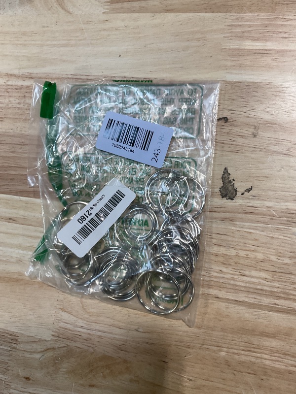 Photo 1 of ***MISIMG PARTS*** ZoloAJay 40 Pack Silver Key Ring Keychain Assorted in 4 Sizes Metal Round Split Key Chains Rings for Home Car Dog Tag Office Lanyards Keys Attachment