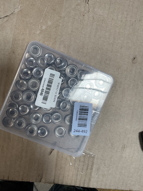 Photo 1 of 100 Qty #14 Countersunk 304 Stainless Steel Washers for Screws and Bolts,Silver/Black Metal Cup Washer Set for Fastening (Sliver, #14-100)