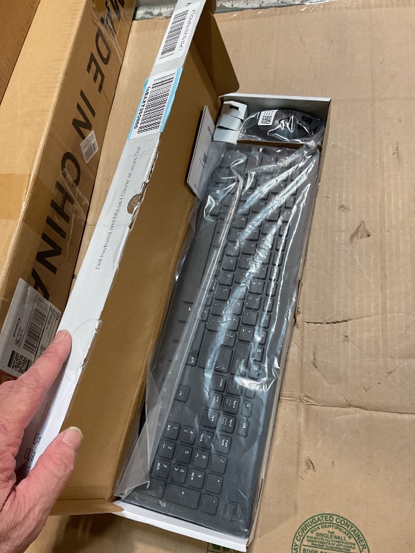 Photo 1 of **MISSING USB***Dell Keyboard and Mouse - KM3322W - US English - USB Plunger Wireless RF 2.40 GHz Keyboard - Black - USB Wireless RF Mouse - Optical - 1000 dpi - Scroll Wheel - Black - Multimedia, Mute, Volume Up, Vo