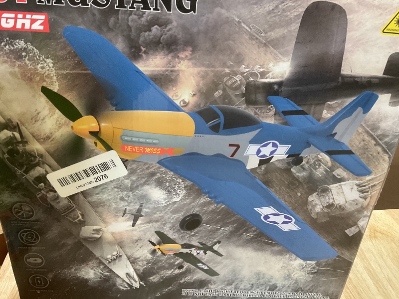 Photo 1 of ***MISSING POWER CORD & TRANSMITTER*** ANTSIR P51 RC Plane, 4CH Remote Control Airplane for Adults & Teens 14+, 2.4GHz 656 ft Range, 6-Axis Gyro, Xpilot Stabilizer, One-Key Aerobatics, Magnetic Propeller, EPP Foam Fighter, 2 Batteries