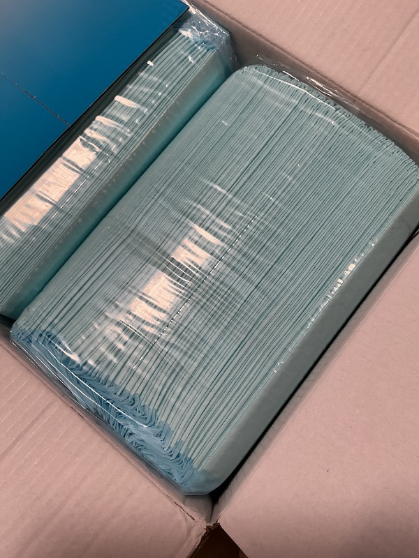 Photo 1 of 100 Count 22” x 22” Super Absorbency Disposable Underpads, Leakproof Quick Drying Disposable Pads for Baby, Puppy and Adults, Puppy Pads, Cat Pee Pads for Dogs, Potty Puppy Training Pads