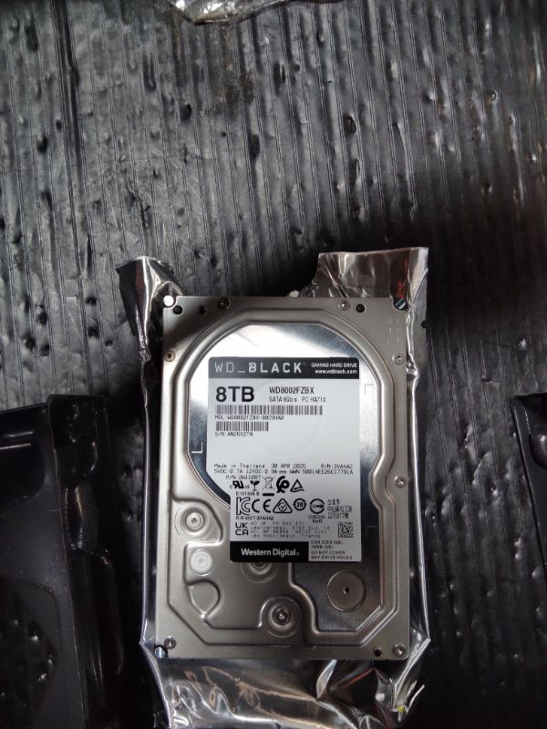 View 2 of **PARTS ONLY**Western Digital 8TB WD Black PC Internal Hard Drive HDD - 5640 RPM, SATA 6 Gb/s, 256 MB Cache, 3.5" - WD80EAAZ