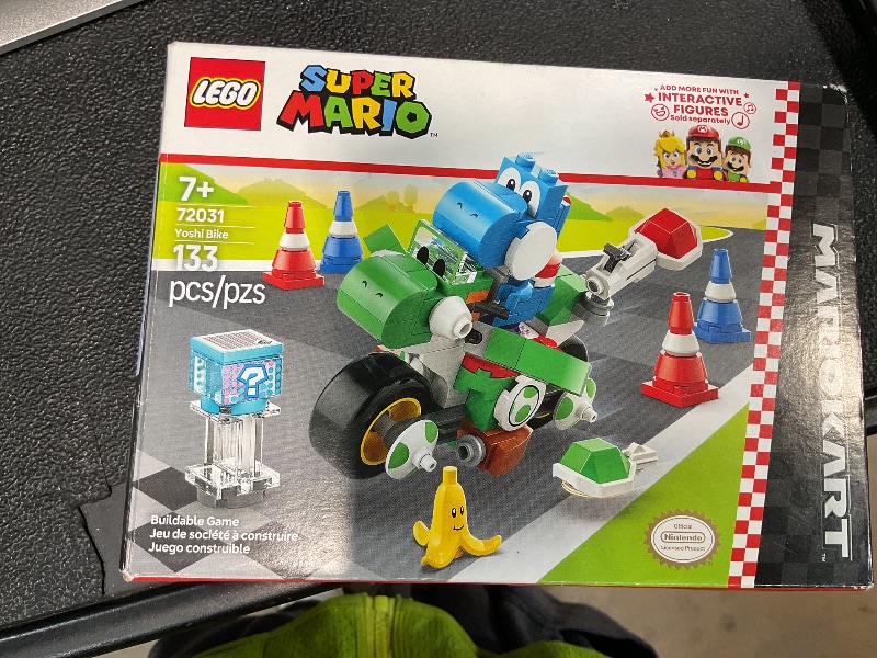 View 2 of ***PARTS ONLY***MISSING PIECES***LEGO Super Mario: Mario Kart Yoshi Bike - Building Toy Set for Kids, Boys and Girls, Ages 7+ - Mario Kart Toy for Fans with Blue Yoshi - Gift Idea for Birthdays - 72031