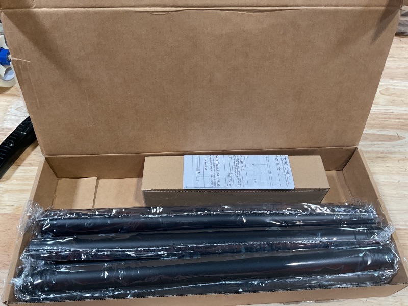 Photo 1 of 1” Diameter Curtain Rods Itself is 30 to 144 inch 1 Pack Fit 30-142 inch, 66 to 120 inch Window with Heavy Duty Adjustable Rod Matte Black Splicing Metal Extra Long Curtain Rod for Windows