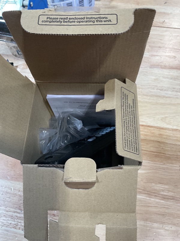 Photo 1 of **MISSING 1 HANDSET*** Panasonic Cordless Phone with Answering Machine, Advanced Call Block, Bilingual Caller ID and High-Contrast Display, Expandable System with 2 Handset Cordless Telephones - KX-TGD832M (Metallic Black)
