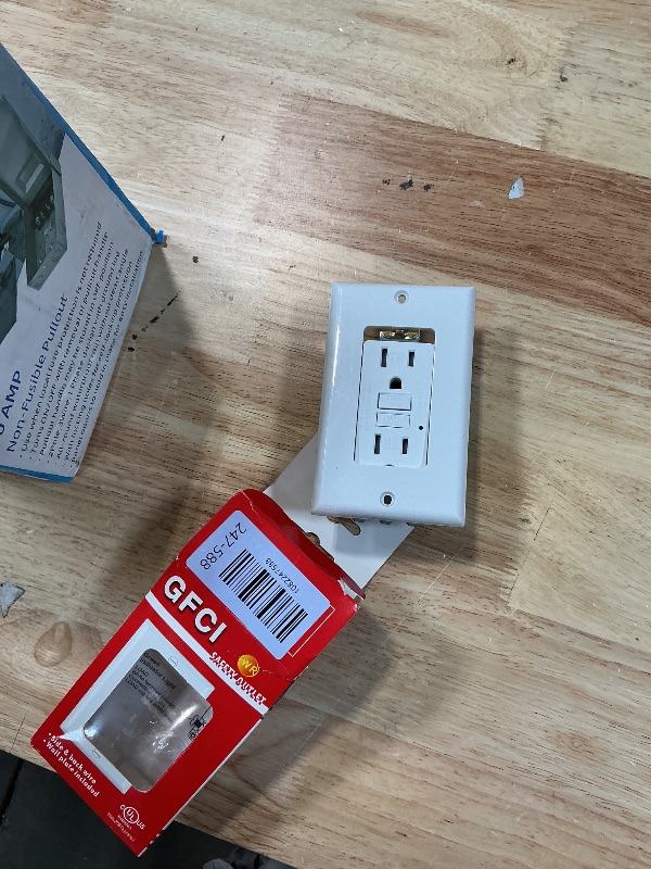 Photo 1 of (15 AMP-1 Pack)LOONAVA GFCI Outlet WR White – Tamper Resistant, Weather Resistant GFI Receptacle with Self-Test, LED Indicator,UL Listed, Easy Install – Ground Fault Outlet for Outdoor Use & Bathroom