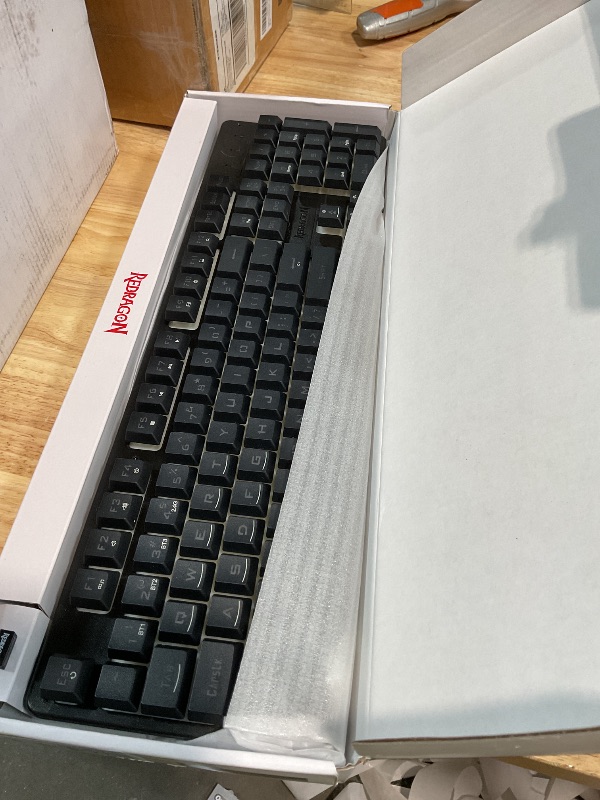 Photo 1 of **dirt**Redragon K521KS Wireless Gaming Keyboard, Tri-Mode BT/2.4G/USB-C RGB Mechanical **DIRT**Feeling Keyboard with Multimedia Keys, 4000mAh Battery, Anti-Ghosting, Compatible with PC - Upgrade