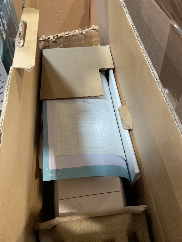 Photo 1 of **MISSING ACCESORIES***
Cricut Explore 4 - Smart Cutting Machine (Seashell) | Digital Content Bundle - Includes 30 Images in Design Space App