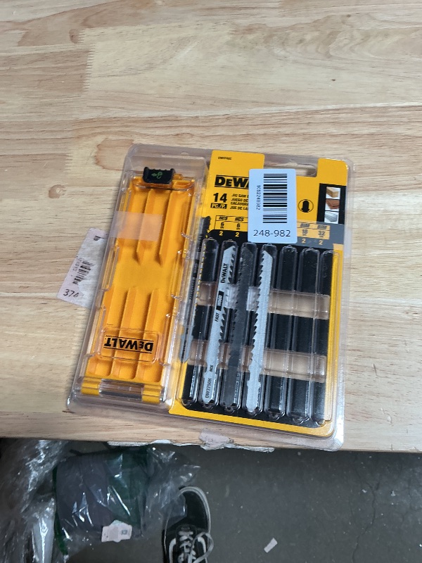 Photo 1 of ***ONLY 4 BLADES***
DEWALT Jigsaw Blades Set with Case, T-Shank, 14-Piece (DW3742C)