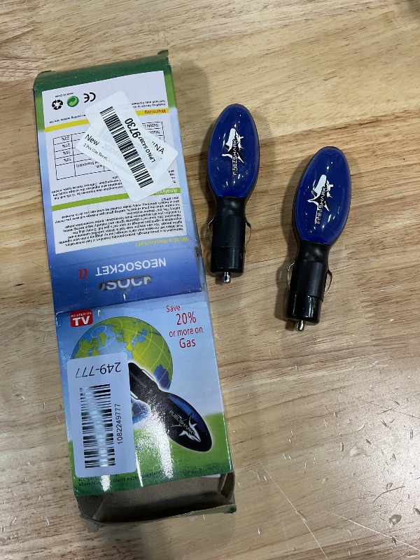 Photo 1 of 2 Pcs Car Fuel Saver Device - Auxiliary Fuel Economizer, Plug and Play Portable Automotive Accessory Compatible with Gasoline & Diesel Vehicles