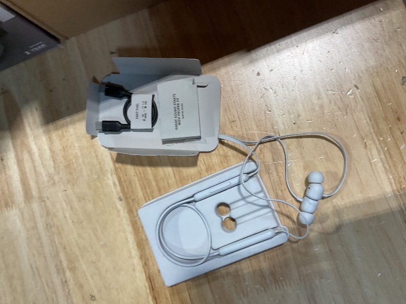 Photo 1 of **NON FUNCTIONAL**Beats Flex Wireless Earbuds - Apple W1 Headphone Chip, Magnetic Earphones, Class 1 Bluetooth, 12 Hours of Listening Time, Built-in Microphone - Smoke Gray