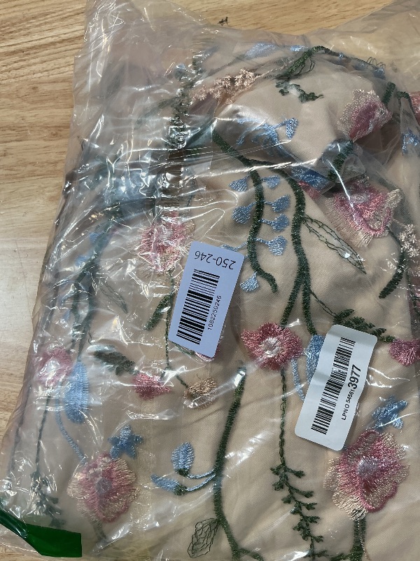 Photo 1 of ****ZIPPER IS BROKEN****
Embroidered Floral Dress for Women Summer Flower Embroidery Tulle Homecoming Dresses Sleeveless Spaghetti Straps Maxi Dress Wedding Guest Formal Dress Bohemian A Line Casual Long Dress Apricot XXL