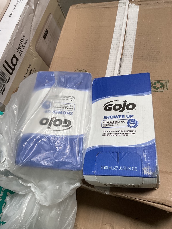 Photo 1 of **ONLY TWO**GOJO SHOWER UP Soap & Shampoo Clean Fragrance, 2000 mL Soap/Shampoo Refill PRO TDX Push-Style Dispenser (Pack of 4) - 7230-04