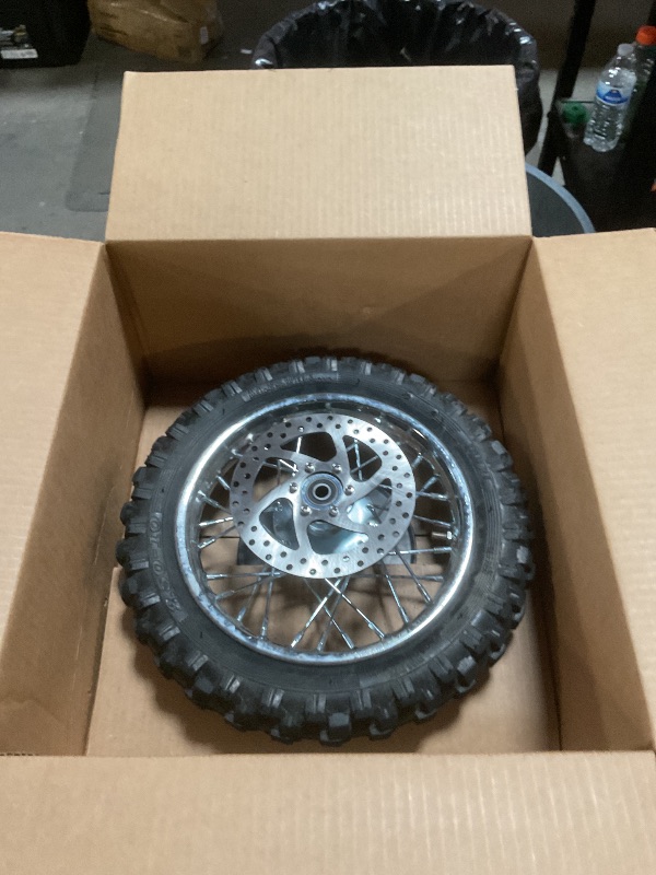 Photo 1 of ***UNSURE OF CORRECT SPROCKET SIZE***
Tire Rear Wheel 2.50-10 2.50x10 & 25H Chain 132L & Chain Breaker for Razor MX500 MX650 SX500 Mini Dirt Rocket Bike Chain Sprocket Axle Brake Rotor for Electric Moto Off-Road Bike Anti-slip 2.50"x10"