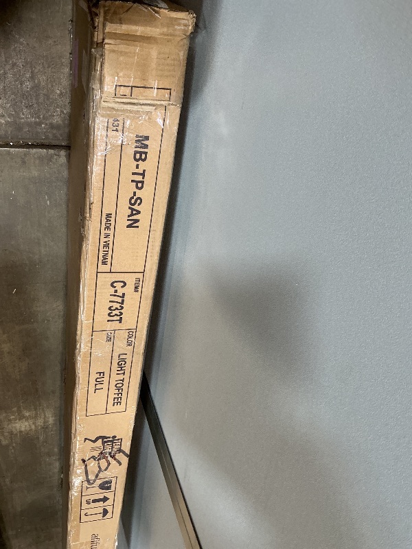 Photo 1 of ***PARTS ONLY***NON FUNCTIONAL***WOOD BED FRAME FULL SIZE LIGHT TOFFEE COLOR