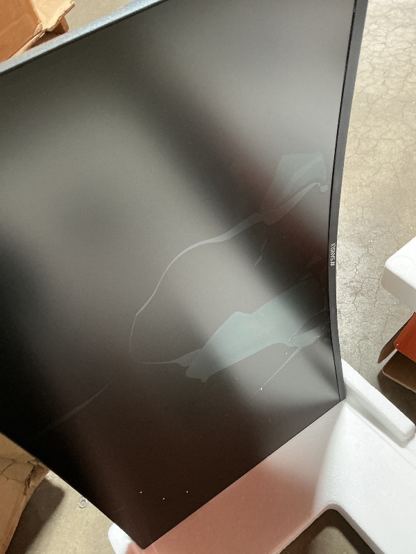 Photo 1 of ** major damage. Broken TV pallet.**SANSUI 27 Inch Curved Gaming Monitor 200Hz 1ms with Speakers FHD 1080P Computer Monitor FreeSync|1500R|130% sRGB|HDR|Low Blue Light|HDMI DP Ports|VESA Mount|Metal Stand(HDMI Cable Incl.)