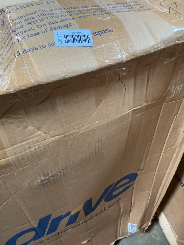 Photo 1 of ** scratched **Drive Medical Nitro DLX Foldable Rollator Walker for Seniors & Adults - Hand Activated Brakes - Padded Seat - Storage Bag - 10 Inch Front Wheels - Folding Mobility Aid - Champagne