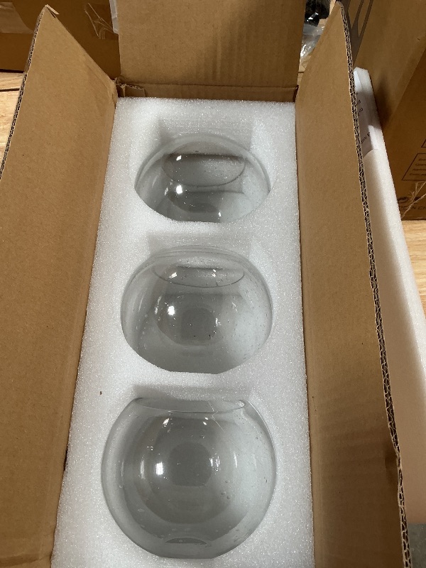 Photo 1 of 3 Pack Clear Seeded Glass Shade Replacements, Globe Glass Lamp Shade Covers for Light Fixtures, 1.65 Inch Fitter Globes Lampshades for Wall Sconces Chandelier Pendant Lights Bath Vanity Lights