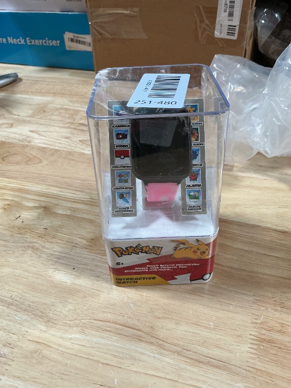Photo 1 of **HAS 2 DIFFERENT WATCH BANDS / PINK BAND IS FADED & DIRTY ALSO MISSING CHARGER/ UNTESTED*** Pokémon Interactive Kids Smartwatch – Touchscreen Watch with Games, Camera, Voice Recorder, Step Tracker, Alarm & Timer – 10 Pokémon Watch Faces, USB Rechargeable