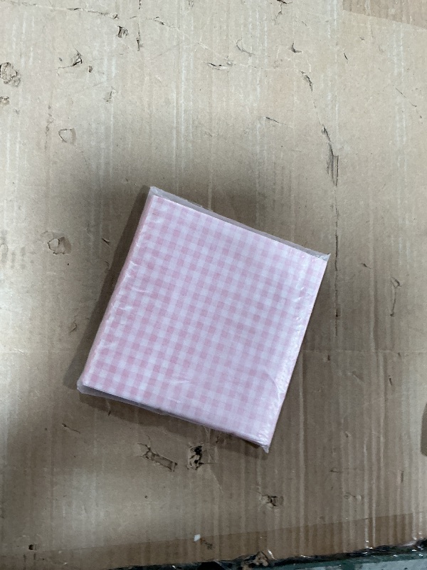 Photo 1 of 200 Pcs Pink Checkered Deli Paper, 7x7 Inch Waxed Food Wrapping Sheets - Grease Resistant Basket Liners for Burgers, Sandwiches, Bakery & Party Trays