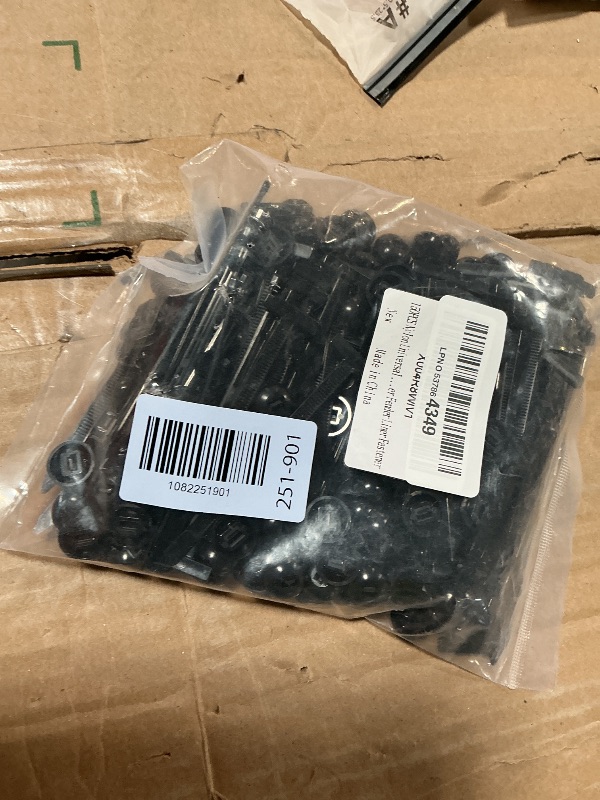 Photo 1 of 150Pcs Nylon Universal Cable Tie Buckle, Zipper Clips for Car, T Zip Ties, Ziploc Pro Cable Ties, Automotive Plastic Rivet Fixing, Engine Cover Bumper Retainer Fender Liner Door Panel Screw Fastener