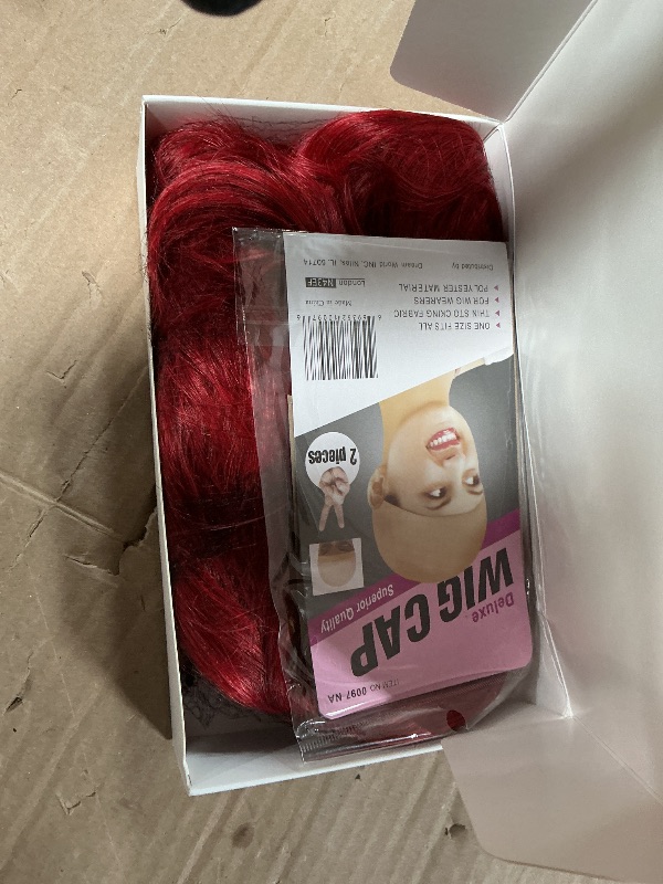 Photo 1 of ***HEAVILY USD (TANGLED)*** Long Red Wigs with Bangs 26Inch Wavy Curly Hair for Women Tangle Free Beginner Friendly Soft Natural Looking Wigs for Daily Party Use