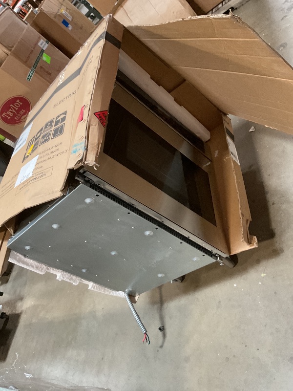 Photo 1 of *** MISSING HANDLE PARTS***30 inch Electric Single Wall Oven with Convection Fan Touch Control, Large Oven Capacity, 360° Rotisserie, Fingerprint Resistant Stainless Steel