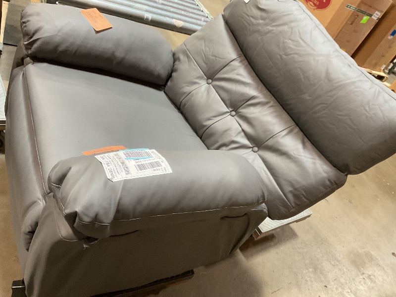 Photo 1 of *** BROKEN RECLINE PIECE*****GarveeHome Oversized Recliner Chair, 27" Extra Wide Manual Recliner with Heat and Massage, 400lbs Heavy Duty PU Leather Single Sofa, Large Lazy Chair for Big and Tall Adults, Living Room & Bedroom