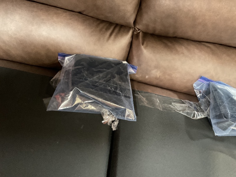 Photo 1 of **** DAMAGED UPHOLSTERY ***Signature Design by Ashley WalkerPoint Contemporary Loveseat with Removable Cushion, Dark Brown