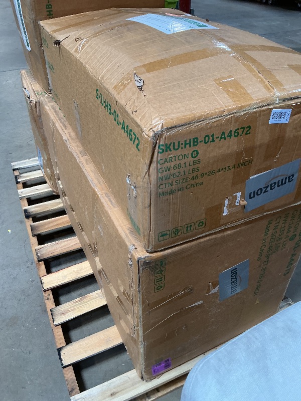 Photo 1 of **selling as partial set. Four of five boxes**HONBAY Modular Sectional Sleeper Sofa with Pull Out Bed,Corduroy U Shaped Couch with Storage, Sectional Couches for Living Room,Green