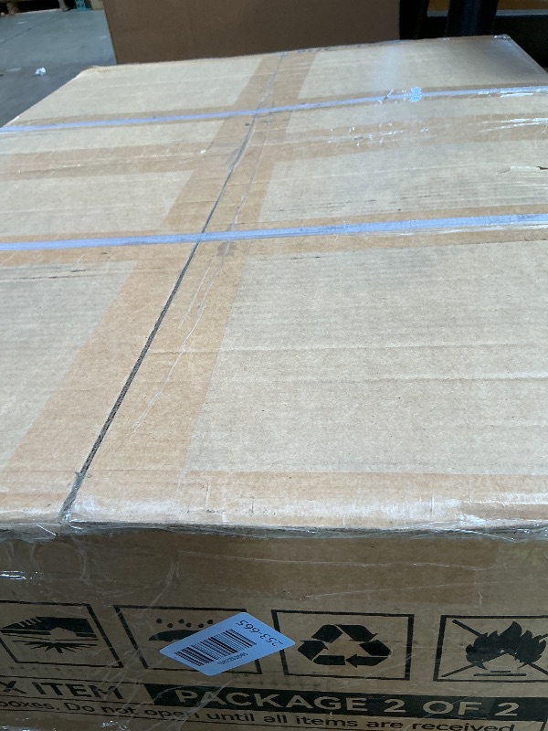 Photo 1 of **selling as partial set. One of two boxes**Jocoevol 7 Piece Patio Dining Sets for 6, Outdoor Table and Chairs Set with 59in Patio Dining Table and 6pcs Textilene Chairs, All Weather Furniture Set for Backyard Deck Garden
