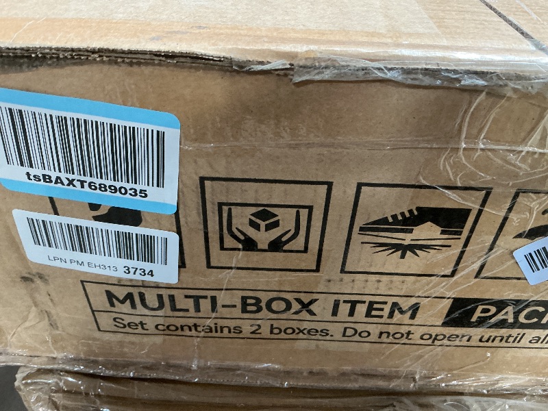 Photo 1 of **selling as partial set. One of two boxes**Jocoevol 7 Piece Patio Dining Sets for 6, Outdoor Table and Chairs Set with 59in Patio Dining Table and 6pcs Textilene Chairs, All Weather Furniture Set for Backyard Deck Garden