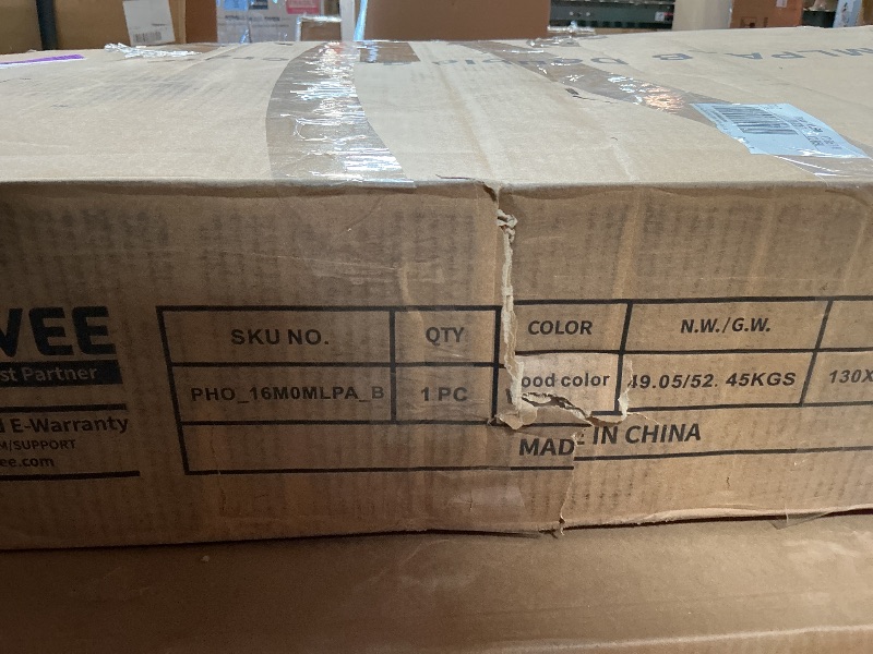 Photo 1 of ** selling as partial set. One box of two.**IDEALHOUSE 82” Large Dog Crate for 2 Dogs, Dog Kennel Indoor with 4 Drawers and Shelves, Double Dog Crate Furniture TV Stand, Wooden Dog Cage for Medium Large Dogs, Natural