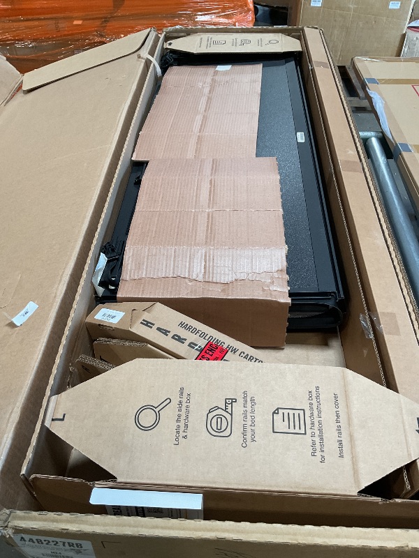 Photo 1 of ***FOR PARTS/ MISSING ASSEMBLY PIECES/ UNSURE OF STYLE TRUCK IT FITS***RealTruck BAK BAKFlip MX4 Hard Folding Truck Bed Tonneau Cover | 448227RB | Fits 2019-2026 Ram 1500 (New Body Style) w/RamBox w/or w/o Multifunction TG 5' 7" Bed (66.75")