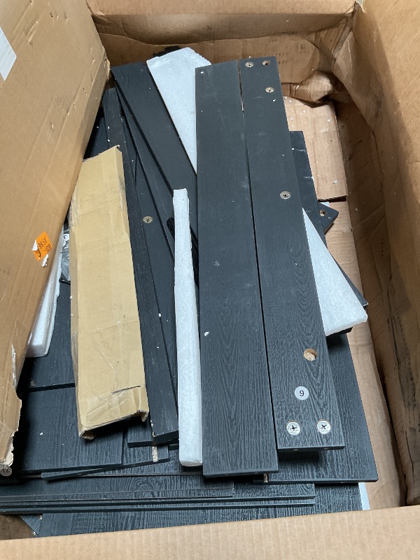 Photo 1 of *** USED/MINOR DAMAGE/UNKNOWN MISSING PARTS AND HARDWARE***IDEALHOUSE 3 Drawer Nightstand for Bedroom, 30in Tall Small End Side Table with Large Storage & Anti-Tip Design, Modern Bedside Table Organizer for Living Room, Entryway - Black