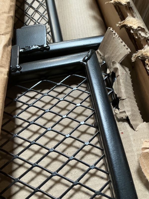 Photo 1 of **MISSING WHEELS*** Garvee Versatile Outdoor Utility Cart-1200LBS Heavy-Duty, 13" All-Terrain Pneumatic Tires, Vehicle-Connectable, Easy Maneuverable Lawn Cart with Removable Mesh Panels for Gardening & Landscaping,Black