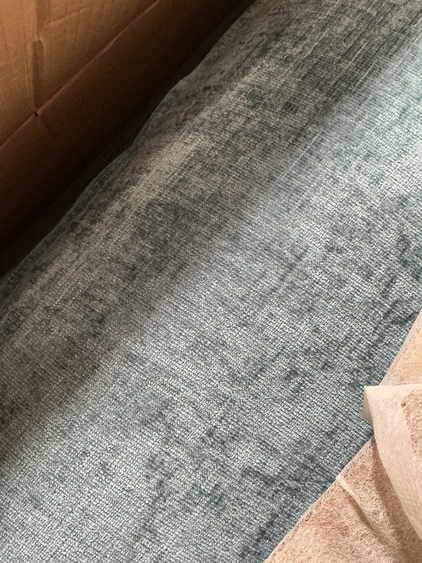 Photo 1 of ** selling as partial set. One box of two.**Marsail Pull Out Sofa Bed, Queen Size Sleeper Sofa with Memory Foam Mattress, 2 USB Charging and Removable Covers, Loveseat for Living Room, Apartment, Supports 600 LBS, Chenille Fabric, Blue