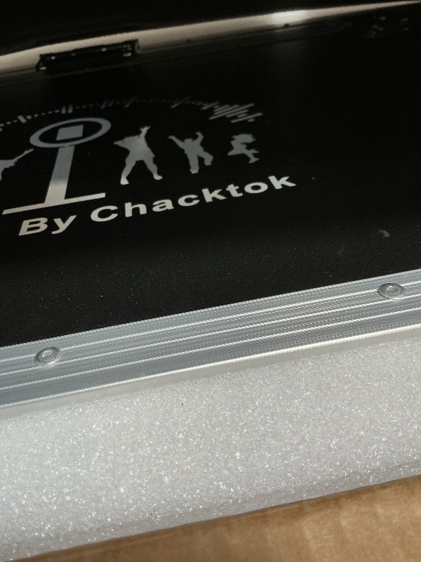 Photo 1 of ** puncture damage on case**JIYANG Portable Photo Booth Compatible with Any Ipad,Photo Booth Stand Shell with ChackTok PhotoBooth VIP Member and Flight Case,Free Custom Logo,Perfect for Parties,Wedding and Events(White)