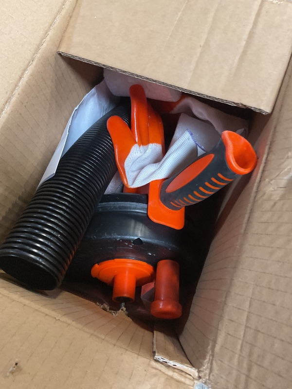 Photo 1 of ***FOR PARTS/ NON-FUNCTIONAL W POWER TOOLS*** VEVOR Drain Auger 25Ft, Plumbing Snake with Drill Attachment, Plumbers Snake Drain Clog Remover for Kitchen Bathroom Shower Sink with Protective Hose and Gloves