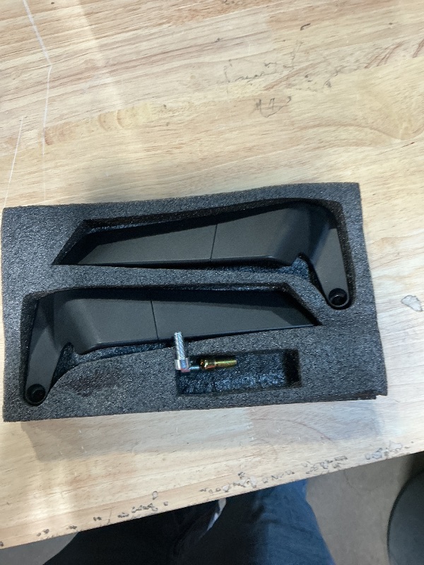 Photo 1 of ***MISSING HARDWARE***
 OXintre Motorcycle Mirrors Universal 10MM and 8MM Stealth Mirrors Motorcycle Wind Wing Side Mirror Rotating Rear View Mirror Compatible with Duke 390 250 Yamaha MT-07 Kawasaki Z400 Z650 Z900 Z1000 etc