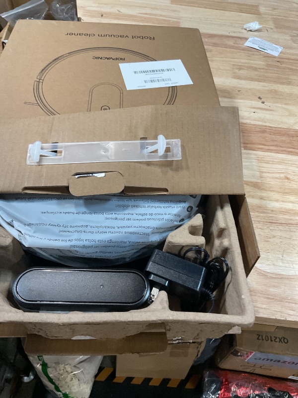 Photo 1 of **FOR PARTS ONLY/ NON-FUNCTIONAL*** ROPVACNIC Robot Vacuum Cleaner Robot Vacuum and Mop Combo with 5200Pa Suction, Personalized Cleaning Adjustments, Self-Charging Robotic Vacuum Cleaner, Advanced Obstacle Avoidance