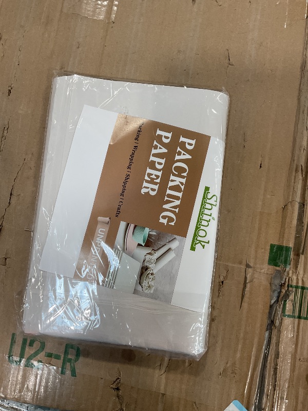 Photo 1 of 100 Sheets Packing Paper for Moving, Newsprint Paper for Packing Wrapping, Wrapping Paper for Packaging Glasses Dishes - Must Have Packing Supplies for Moving Box Filler(12 * 24in)